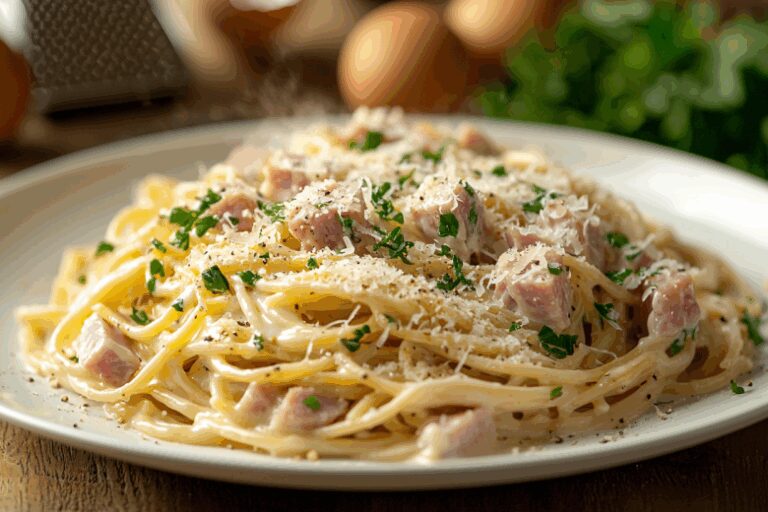 Едим карбонару и худеем! Суперский ПП-вариат макарошек с ветчиной