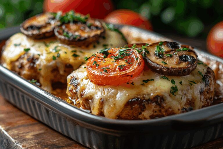 Сочные куриные биточки под сырной шапкой с сюрпризом: никакой сухости!