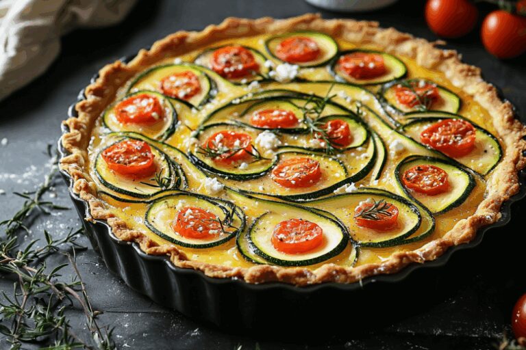 Спрятала брынзу в кабачки! На выходе обалденный кабачковый киш-улитка!