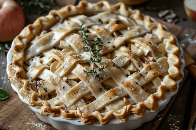 Датский пирог с индейкой и яблоками. Хит на ужин — просто, вкусно и необычно