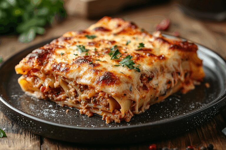 Фаршированные каннеллони с мясом и сырным соусом: проще ужина не придумаешь