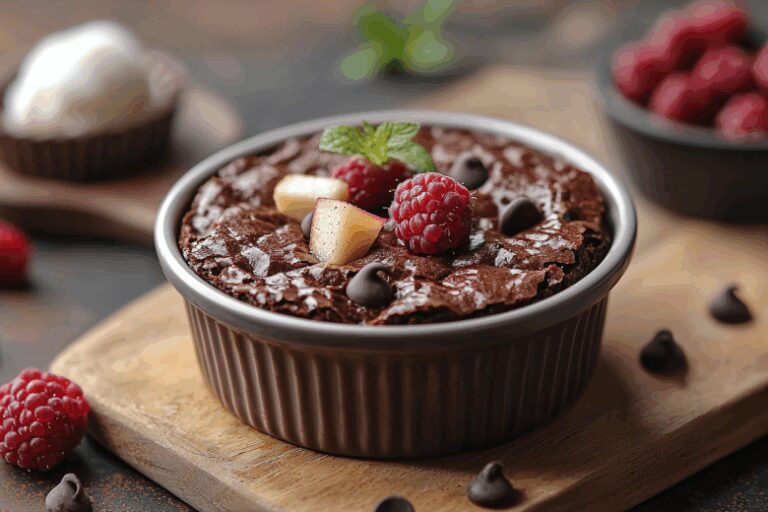 Когда нужна вкусняшка, а включать духовку не хочется: шоколадный брауни за 5 минут