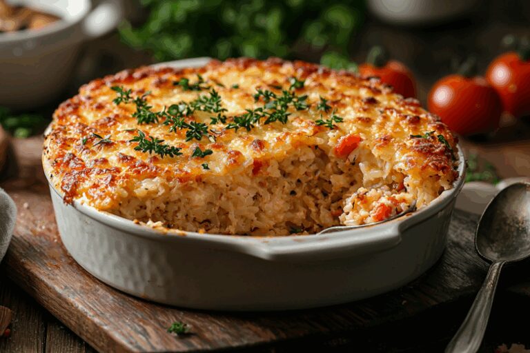 Полезный ужин за 30 минут без лишних хлопот: запеканка из рыбного фарша с рисом
