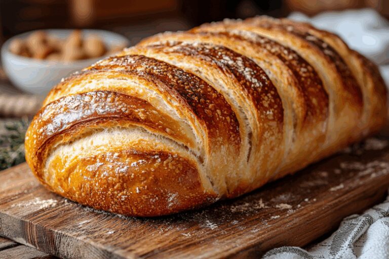 Слоёный хлеб — воздушный и хрустящий! Вкусно с супом или с маслом и медом