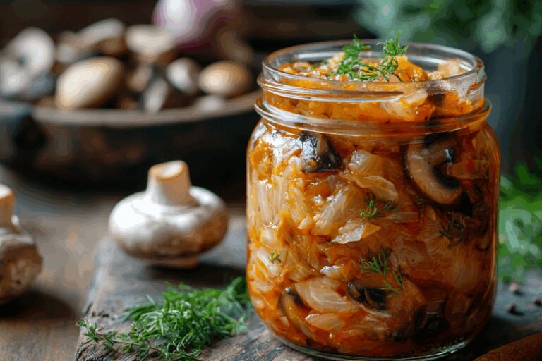 Солянка с капустой и грибами на зиму в банках: основа для супов и рагу