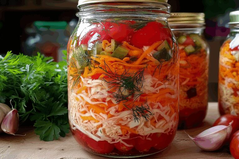 Зимний салат из помидоров с капустой! Суперская закатка радует до весны