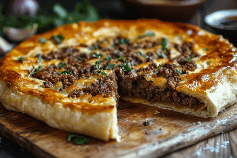 Осетинский мясной пирог фыдджын! Тесто на кефире и сочная начинка. Сложное только название!