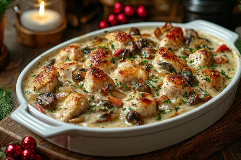 Фрикасе из курицы — быстрый и простой ужин на одной сковороде: по-домашнему вкусное горячее