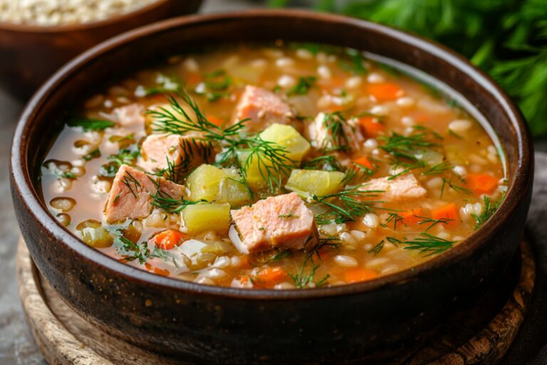 Когда надоел обычный рассольник, заменил мясо на рыбу — этот рецепт стал семейным хитом