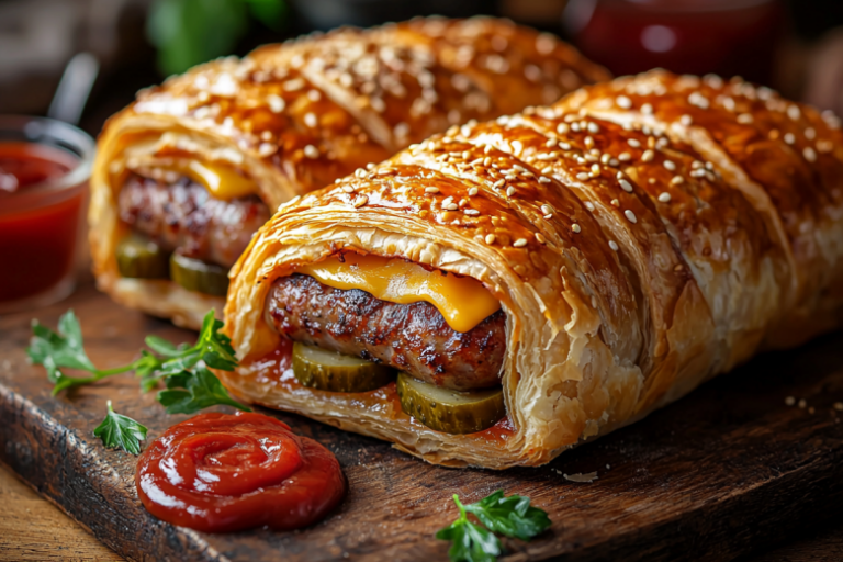 Беру слоеное тесто и готовлю ленивые закрытые бургеры: просто и есть удобно — ничего не вываливается