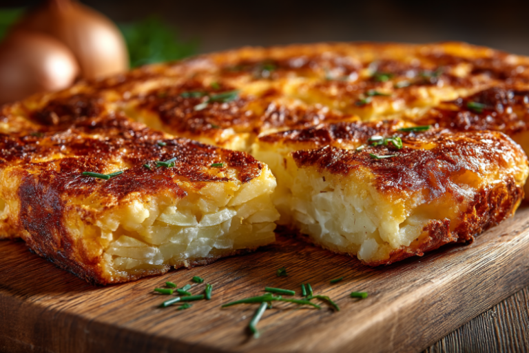 С тестом больше не вожусь. Заливаю картошку майонезной смесью — и через 40 минут на столе нежный пирог, который тает во рту