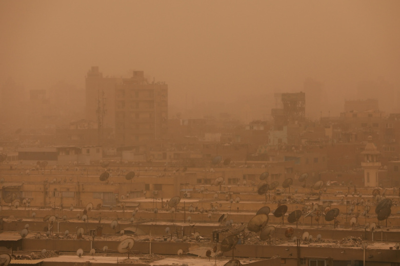 Песчаная буря в Хургаде